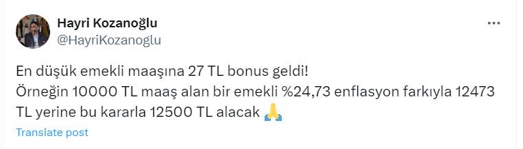 Ekonomistlerden hükümete tepki: 500 bin kişiyi ihya eden KKM’ye 820 milyar TL, emekli 66 milyar TL ile yük oluyor! 1